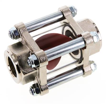 G3/4'' indicateur de débit en laiton à roue à ailettes 1.6-17 l/min 25 bar