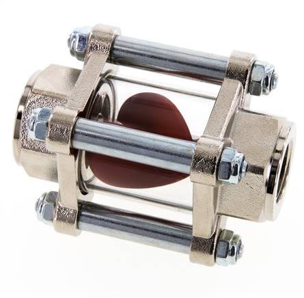 G3/4'' indicateur de débit en laiton à roue à ailettes 1.6-17 l/min 25 bar