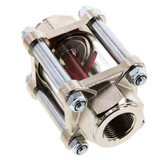 G3/4'' indicateur de débit en laiton à roue à ailettes 1.6-17 l/min 25 bar