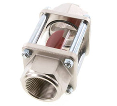 G1 1/2'' indicateur de débit en laiton à roue à ailettes 11-60 l/min 15 bar