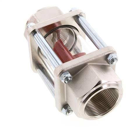 G1 1/2'' indicateur de débit en laiton à roue à ailettes 11-60 l/min 15 bar