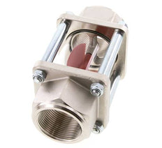 G1 1/2'' indicateur de débit en laiton à roue à ailettes 11-60 l/min 15 bar