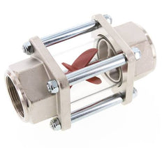G1 1/2'' indicateur de débit en laiton à roue à ailettes 11-60 l/min 15 bar