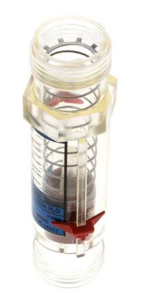 Débitmètre à section variable G1'' en plastique pour eau 2-20 l/min
