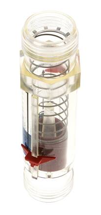Débitmètre à section variable G1'' en plastique pour eau 2-20 l/min