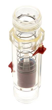 Débitmètre à section variable G1'' en plastique pour eau 2-20 l/min