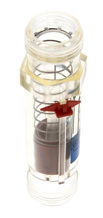 Débitmètre à section variable G1'' en plastique pour eau 2-20 l/min