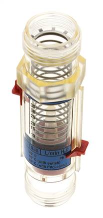 Débitmètre à section variable G1'' en plastique pour eau 5-35 l/min