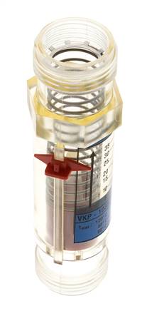 Débitmètre à section variable G1'' en plastique pour eau 5-35 l/min
