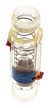 Débitmètre à section variable G1'' en plastique pour eau 5-50 l/min