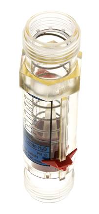 Débitmètre à section variable G1'' en plastique pour eau 5-50 l/min