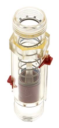 Débitmètre à section variable G1'' en plastique pour eau 5-50 l/min