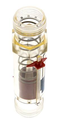 Débitmètre à section variable G1'' en plastique pour eau 10-80 l/min