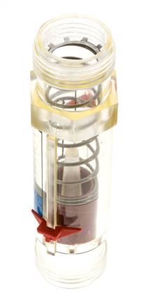 Débitmètre à section variable G1'' en plastique pour eau 20-100 l/min