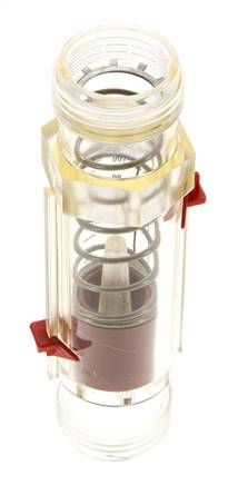 Débitmètre à section variable G1'' en plastique pour eau 20-100 l/min