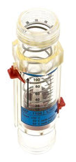 Débitmètre à section variable G1'' en plastique pour eau 20-100 l/min