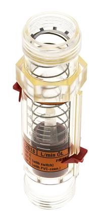 Débitmètre à section variable G1'' en plastique pour huile 100 cSt 1-18 l/min