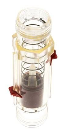 Débitmètre à section variable G1'' en plastique pour huile 100 cSt 1-18 l/min