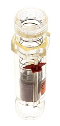 Débitmètre à section variable G1'' en plastique pour huile 100 cSt 1-18 l/min