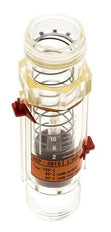 Débitmètre à section variable G1'' en plastique pour huile 100 cSt 1-18 l/min