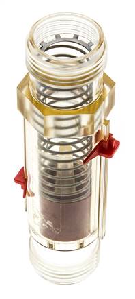 Débitmètre à section variable G1'' en plastique pour huile 100 cSt 2-30 l/min