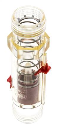 Débitmètre à section variable G1'' en plastique pour huile 100 cSt 5-45 l/min