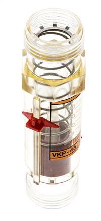 Débitmètre à section variable G1'' en plastique pour huile 100 cSt 5-45 l/min