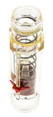 Débitmètre à section variable G1'' en plastique pour huile 100 cSt 10-75 l/min