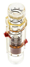 Débitmètre à section variable G1'' en plastique pour huile 100 cSt 10-75 l/min
