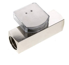 Débitmètre à section variable G1'' en laiton pour huile 0.1-0.8 l/min 250 bar