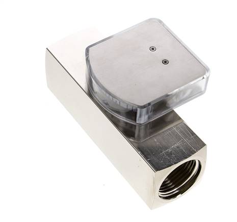 Débitmètre à section variable G1'' en laiton pour huile 0.1-0.8 l/min 250 bar