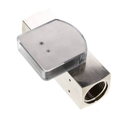 Débitmètre à section variable G1'' en laiton pour huile 0.1-0.8 l/min 250 bar