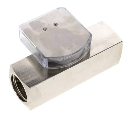 Débitmètre à section variable G1'' en laiton pour huile 0.5-1.5 l/min 250 bar