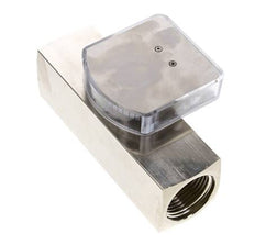 Débitmètre à section variable G1'' en laiton pour huile 0.5-1.5 l/min 250 bar