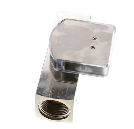 Débitmètre à section variable G1'' en laiton pour huile 0.5-1.5 l/min 250 bar