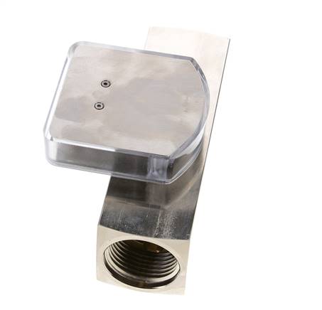 Débitmètre à section variable G1'' en laiton pour huile 0.5-1.5 l/min 250 bar