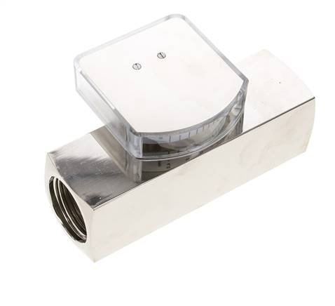 Débitmètre à section variable G1'' en laiton pour huile 1-4 l/min 250 bar