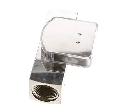 Débitmètre à section variable G1'' en laiton pour huile 1-4 l/min 250 bar