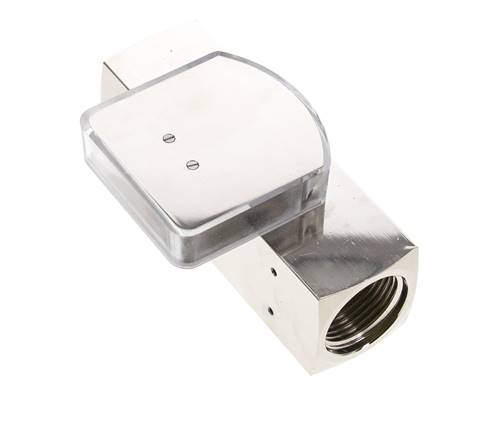 Débitmètre à section variable G1'' en laiton pour huile 1-4 l/min 250 bar