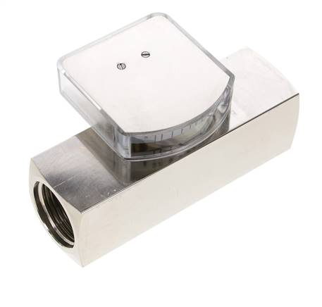 Débitmètre à section variable G1'' en laiton pour huile 2-8 l/min 250 bar
