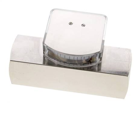 Débitmètre à section variable G1'' en laiton pour huile 2-8 l/min 250 bar