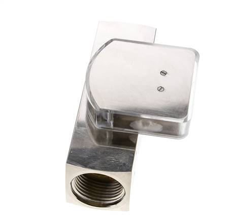 Débitmètre à section variable G1'' en laiton pour huile 2-8 l/min 250 bar