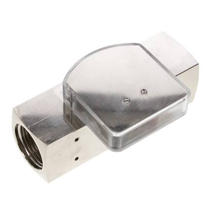 Débitmètre à section variable G1'' en laiton pour huile 2-8 l/min 250 bar