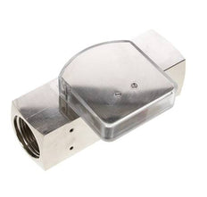 Débitmètre à section variable G1'' en laiton pour huile 2-8 l/min 250 bar
