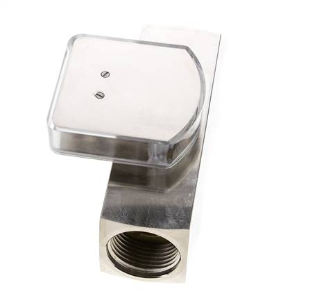 Débitmètre à section variable G1'' en laiton pour huile 2-8 l/min 250 bar