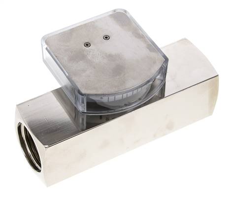 Débitmètre à section variable G1'' en laiton pour huile 3-10 l/min 250 bar