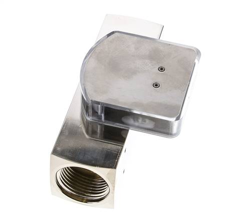 Débitmètre à section variable G1'' en laiton pour huile 3-10 l/min 250 bar