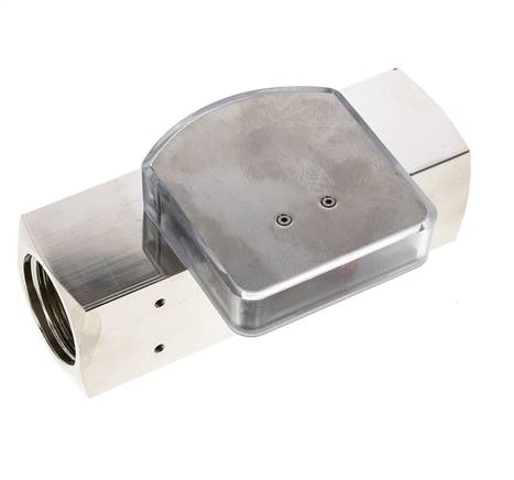 Débitmètre à section variable G1'' en laiton pour huile 3-10 l/min 250 bar