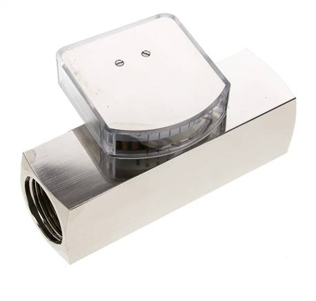 Débitmètre à section variable G1'' en laiton pour huile 5-15 l/min 250 bar