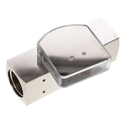 Débitmètre à section variable G1'' en laiton pour huile 5-15 l/min 250 bar